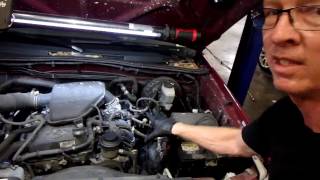 2005 Toyota Tacoma 2. 7 L Coolant leak under intake and radiator 2005 Toyota Tacoma 2. 7 L Coolant leak under intake and radiator