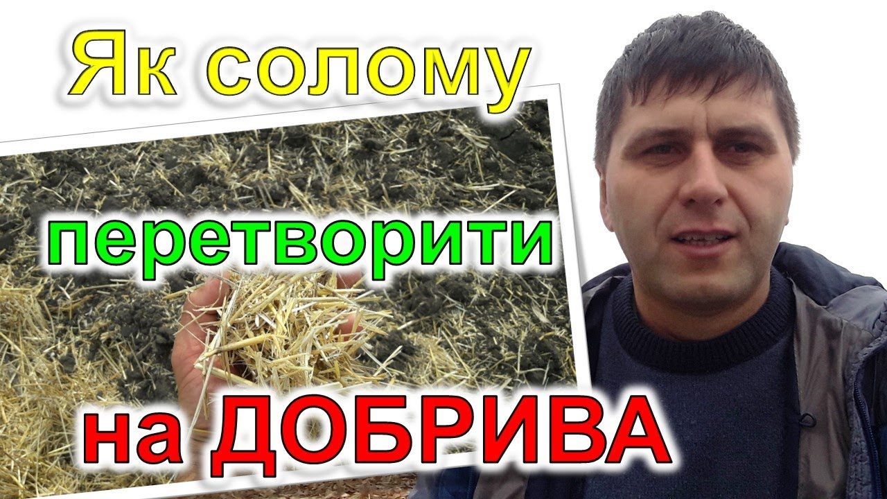 Як солому перетворити на добрива