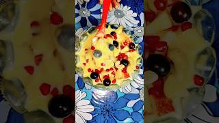Easy Homemade Fruit Custard Recipe | Healthy Fruit Salad ?shorts trending