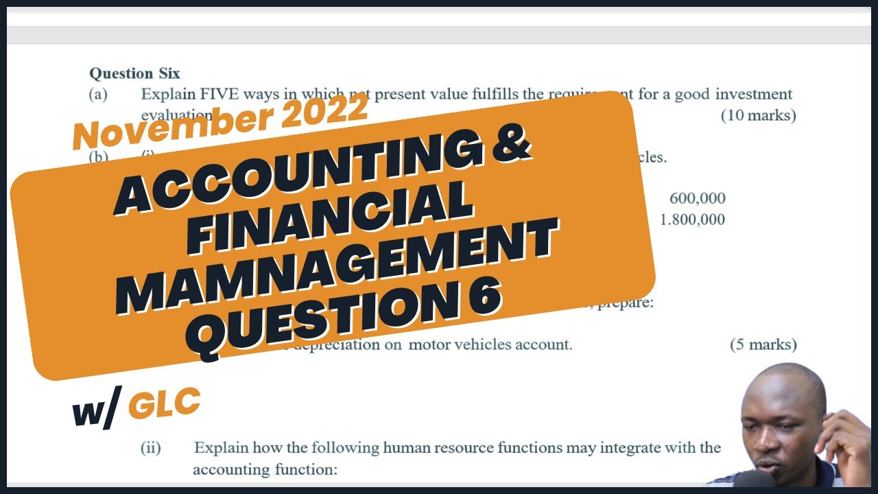 CHRP ACCOUNTING AND FINANCIAL MANAGEMENT NOVEMBER 2022 Q6