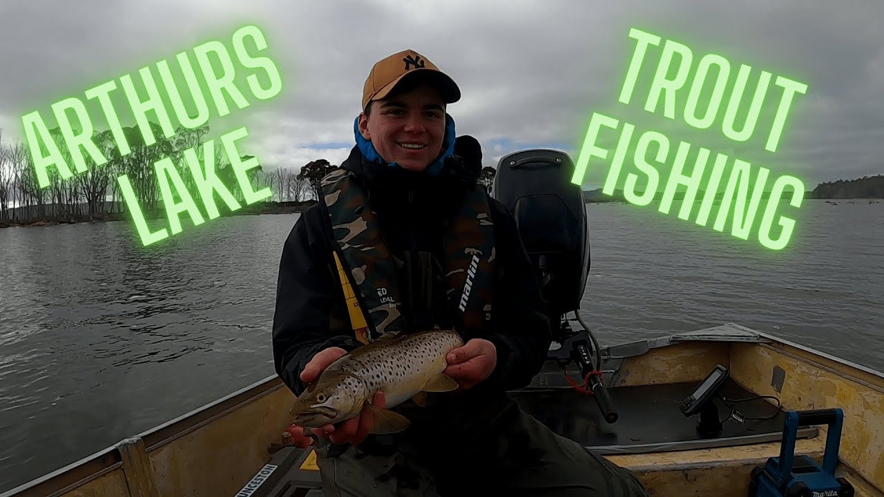 Trout Fishing Arthurs Lake Tasmania Brown Trout on Hardbody lures