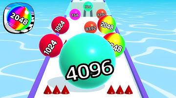 Ball Run 2048 - All Levels Gameplay Android, iOS ( Levels 4200 )