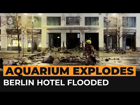 Huge AquaDom hotel aquarium explodes in Berlin | Al Jazeera Newsfeed