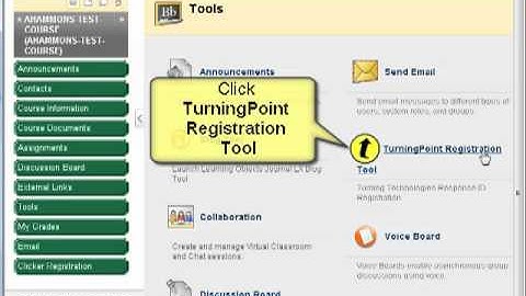 Blackboard 9: Register Clickers