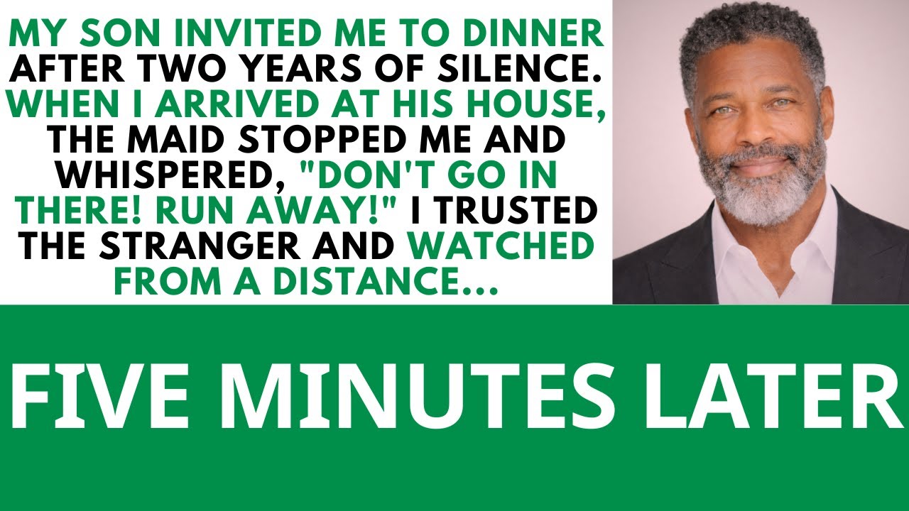 “Run Away!” My Son's Maid Shouted When I Came To His Place For Dinner After Two Years Of Silence...
