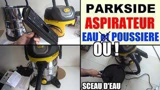 aspirateur eau et poussiere lidl