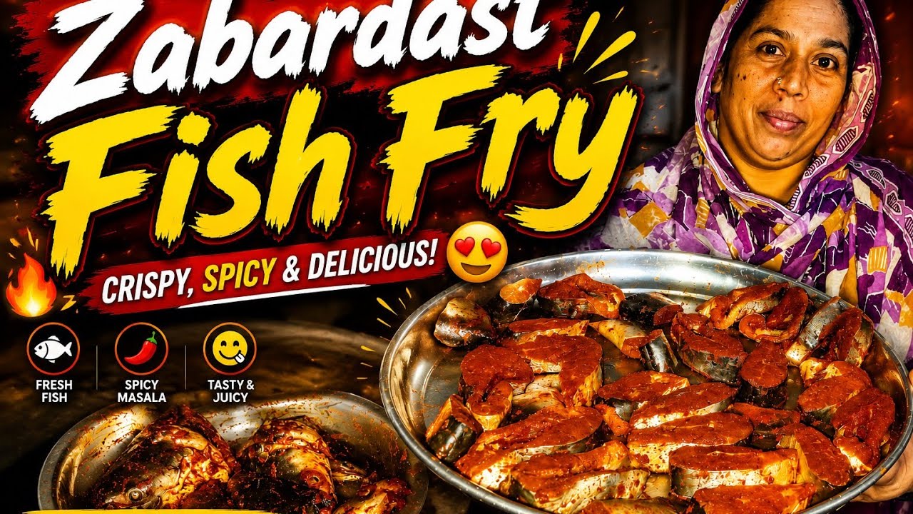 🐟 Zabardast Fish Fry Recipe 🔥 | Crispy, Spicy & Delicious Fish Fry 😍 | Easy Fish Fry at Home