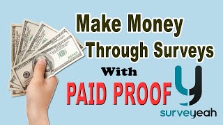 How can earn money online by filling up the surveys surveyeah - paid
surveys. to create profile reward proof https://www.surveyeah.com/
more video...