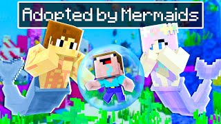 Baby Shark - Adopted by MERMAIDS in Minecraft - Animation!