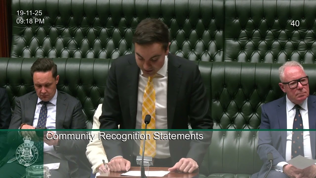 Community Recognition Statement -  Greater Western Sydney Young Champions Awards