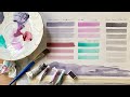 TESTING NEW COLORS!!! Beginners Watercolor Landscape Painting Watercolour Swatching Demo REVIEW