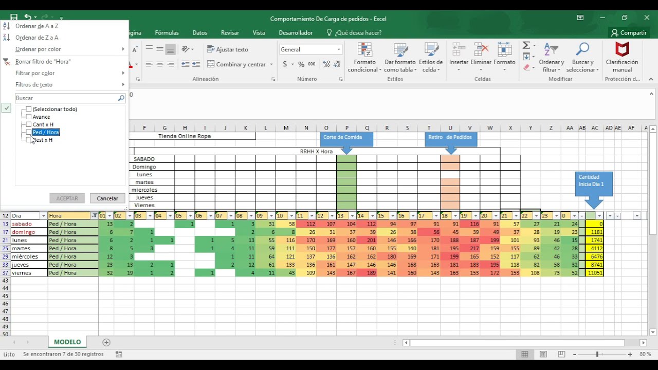 Simulador de Preparado de Pedidos #Excel #ecommerce # Logistica-Excel # ...