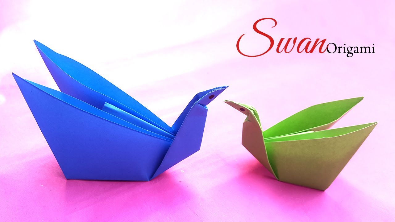 How to Make a Paper Easy Origami Swan Step By Step DIY Paper Crafts