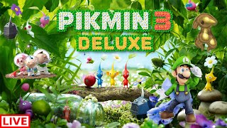 Pikmin 3 Deluxe Live Stream Blind Part 2 Continuing To The Tropical Wilds & Twilight River