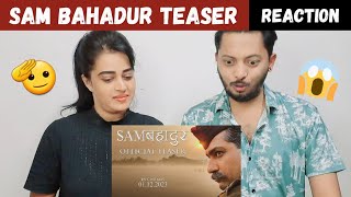 Samबहादुर - Official Teaser (REACTION) | Vicky Kaushal | Meghna Gulzar | Ronnie S