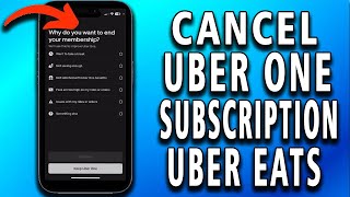 How to Cancel Uber One Subscription in Uber Eats app - iPhone, Android, & Samsung