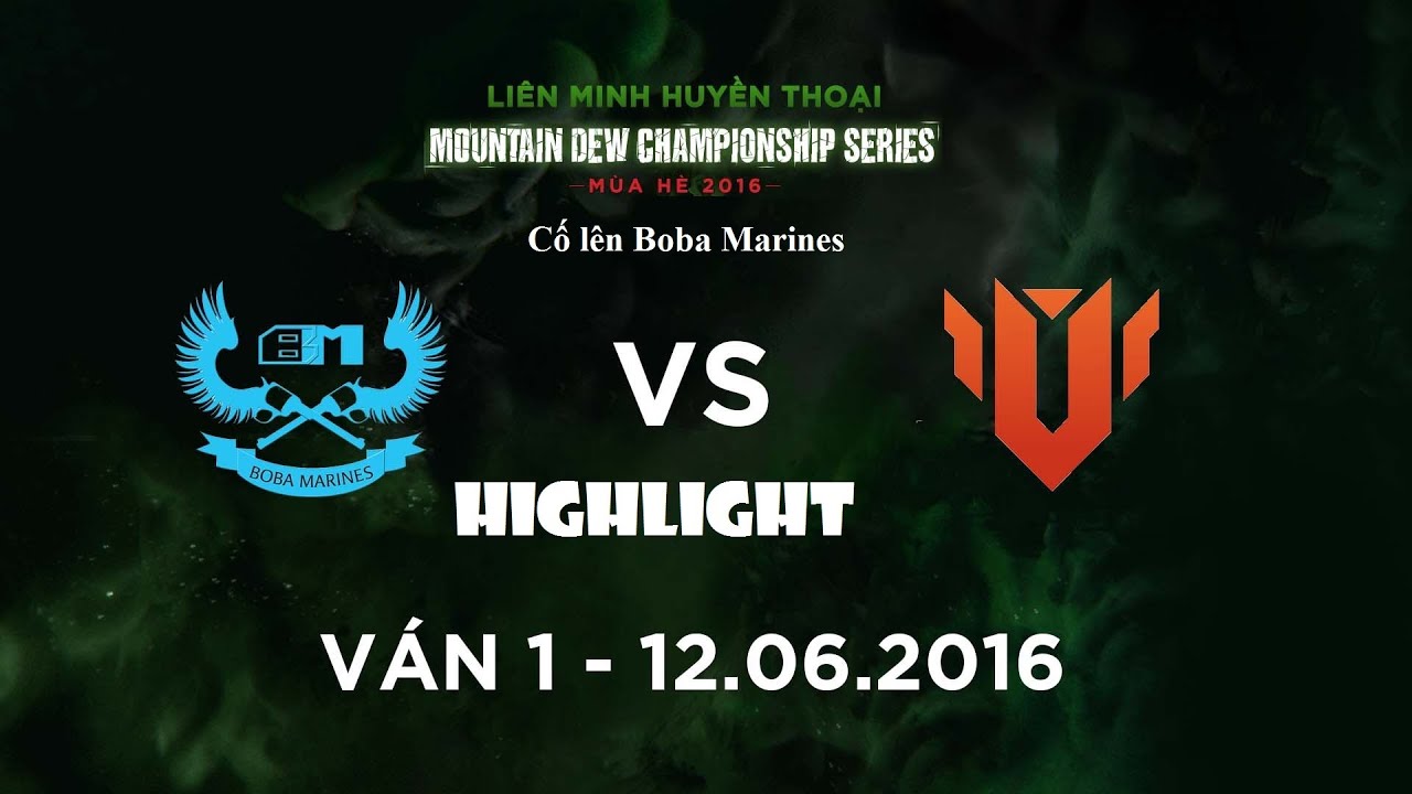 [12/6/2016] BM vs APU Highlight Ván 1 - Cố lên Boba Marines - MDCS Hè 2016