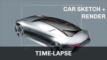 Car Sketch and Render | SketchBook Pro