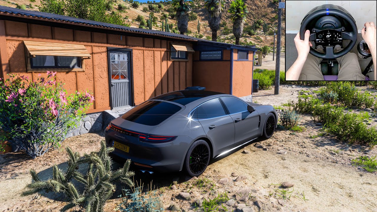 Forza Horizon 5 | Porsche Panamera Turbo | Steering Wheel + H-Shifter | Gameplay