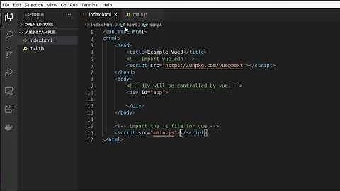 How to Create a Basic Application with Vue 3 ( Vue basics - Hello World! )