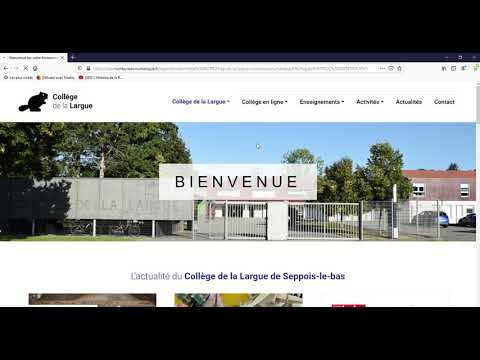 se connecter à moodle / Collège de La Largue