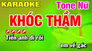 Khóc Thầm Tone Nữ - Karaoke Nhạc Sống Hoài Phong