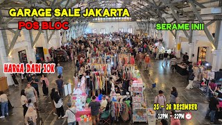 The first day of the Jakarta Garage Sale at Pos Bloc was already swarmed by buyers.
