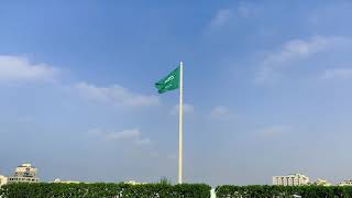 للمونتاج علم السعودية يرفرف في السماء | Saudi Arabia flag 4k  2024 | اليوم الوطني السعودي 91  ستوري