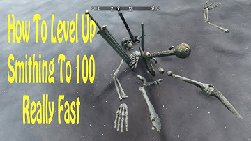 Skyrim ~ How To Level Up Smithing To 100 Really Fast