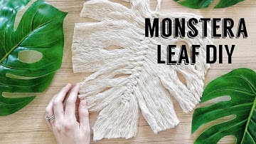 Macramé Monstera Leaf Tutorial // the original as first released on Instagram