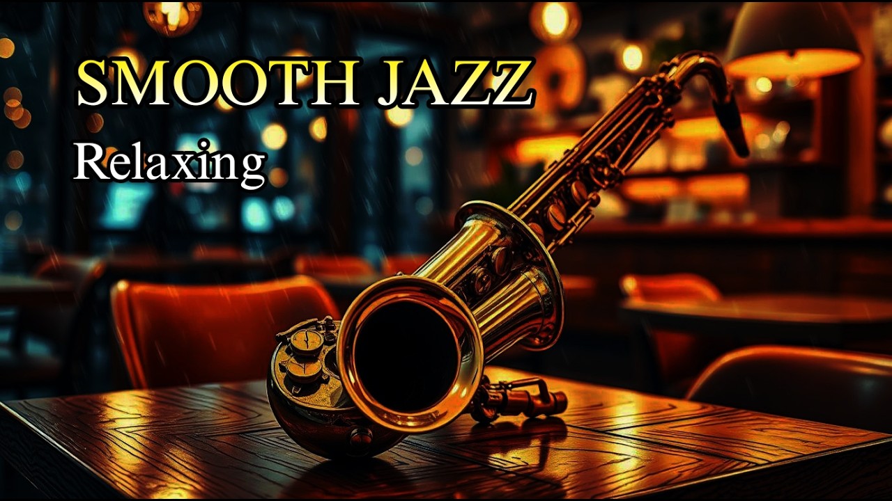 Smooth Jazz Relaxing Night Café 🎷 Chill Saxophone Music for Coffee ...