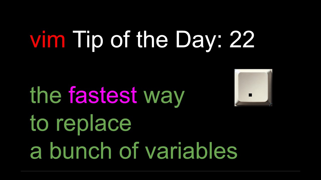 fastest way to repeat the last change: vim tutorial tip of the day ...