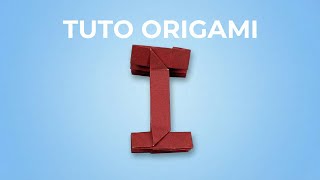 Comment faire la LETTRE I en ORIGAMI : Tutoriel Rapide et Facile (Alphabet DIY)