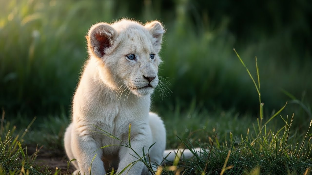 The White Lion Cub That Chose to Survive