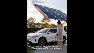 Energy-Saving EV Charging Solution | Integrated Solar Canopy System This smart solar canopy combines