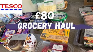 TESCO GROCERY HAUL | WEEKLY SHOP WITH PRICES U.K. FAMILY OF FOUR