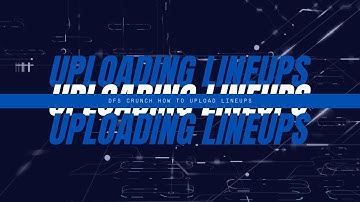 How to Upload Lineups with DFS Crunch