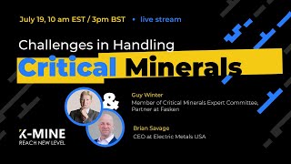 Webinar: Challenges in Handling Critical Minerals