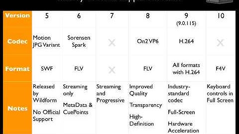 An Overview of the Formats and Codecs of Adobe Flash Video