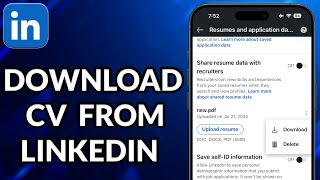 How To Download CV From LinkedIn On Mobile screenshot 4