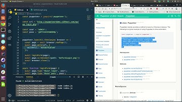 Automation with a headless browser: Puppeteer