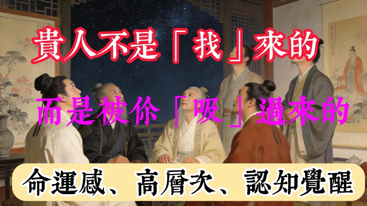 貴人不是「找」來的， 而是被你「吸」過來的， 命運感、高層次、認知覺醒，