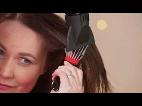 فرشاة الشعر للجيب لتقليل التجعد لجميع انواع الشعر الرابط في صندوق الوصف