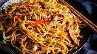 Easy Delicious Beef Teriyaki Noodles With Homemade Teriyaki Sauce