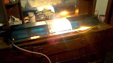 Code 3 Excalibur 8 strobe, 4 flasher, center rotator lightbar