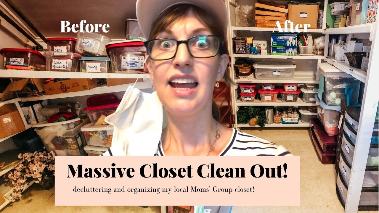 EXTREME CLOSET CLEAN OUT AND ORGANIZING! Cleaning and Organizing Church ...