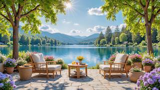Soothing Music in Sunlit Lakeside Porch 🌿 Soft Piano with Summer Breeze for Restored screenshot 4