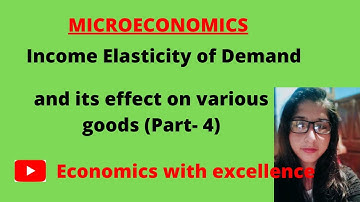 Income Elasticity of Demand and its effect on various goods || NET/JRF economics  and other exams.