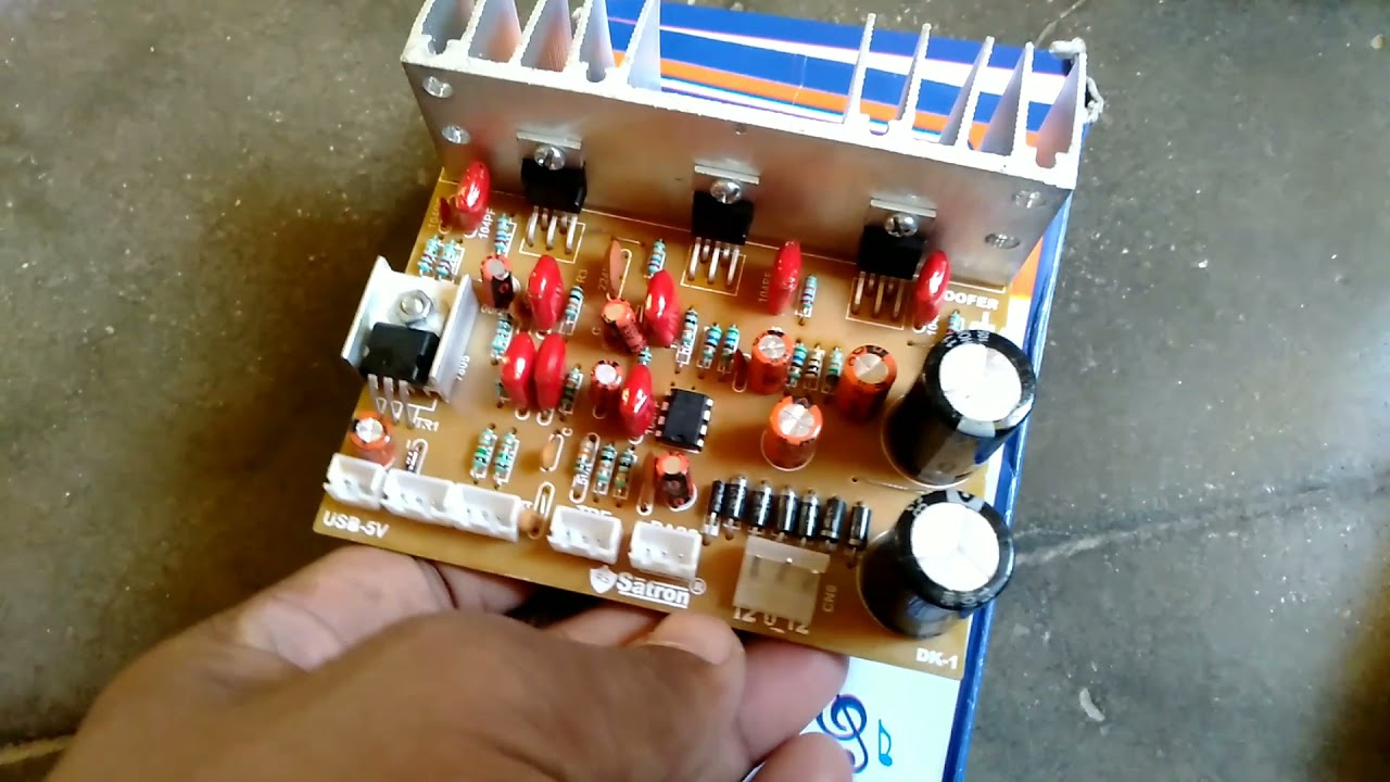 TDA 2030 / TDA 2050 2.1 home theatre circuit board connection and repair
