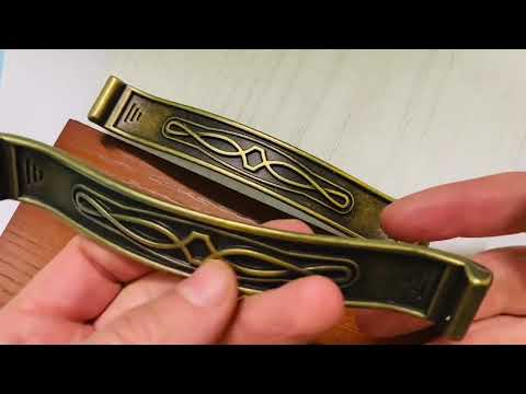 Ручка меблева Citterio Line Сlassic CG-1020-B23-128AB антична бронза 128 мм, видео 1